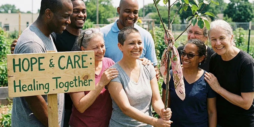 Warm care background